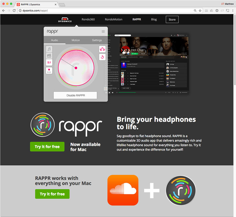 RAPPR website screenshot