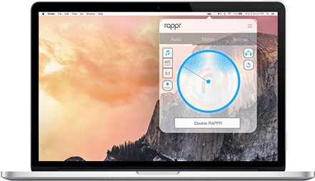 Macbook Pro running RAPPR app